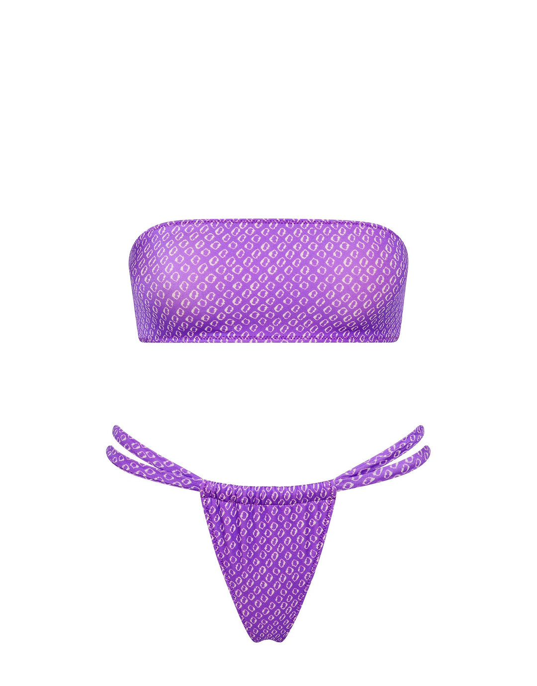 CLOVA - HAZE Purple Bandeau Bikini Set