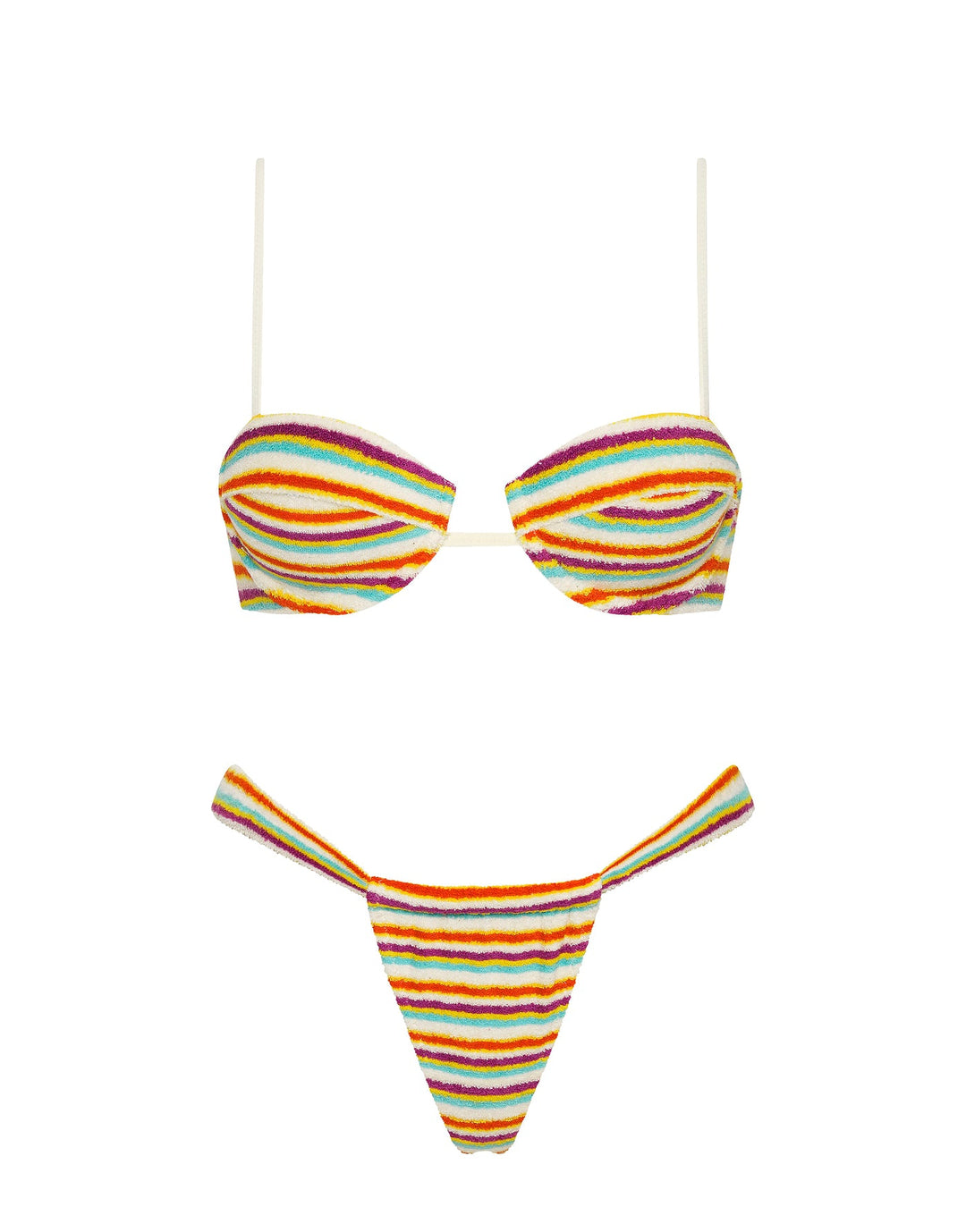 PALMA - BONN Terry Towelling Balconette Bikini Set