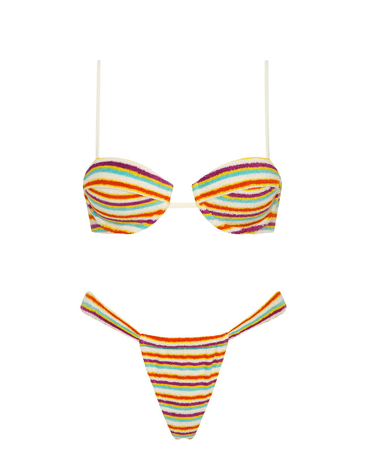 PALMA - BONN Terry Towelling Balconette Bikini Set
