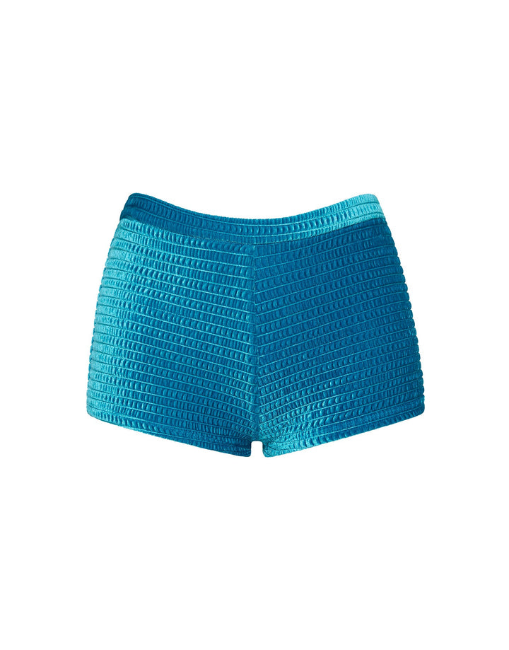 CELESTE - MAURA Blue Velvet Short