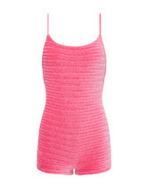 COCO - PRINC Pink Velvet Playsuit