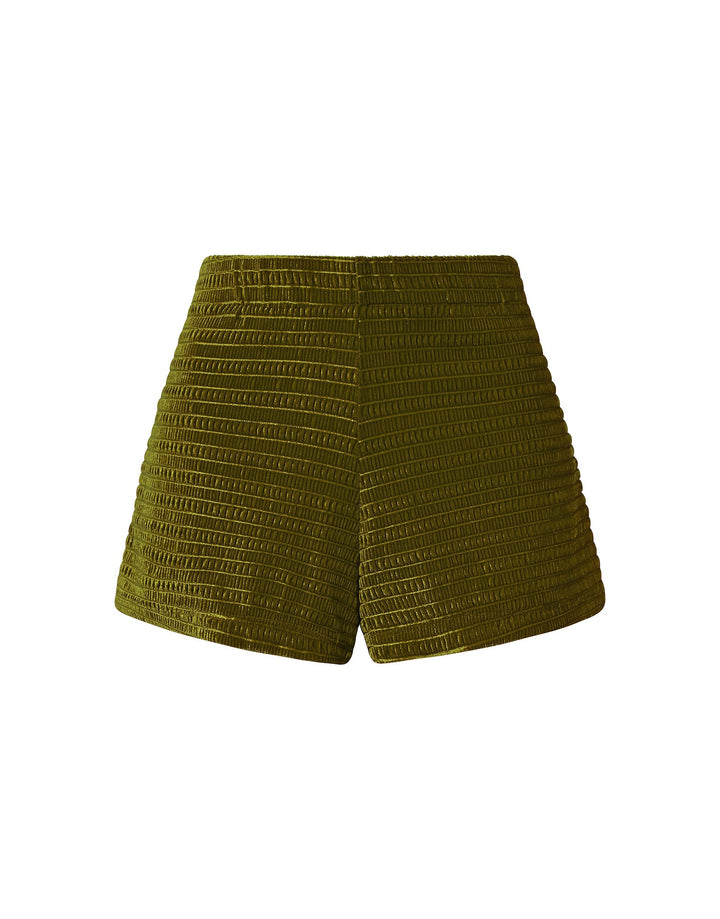 DACY - VARO Green Velvet Short