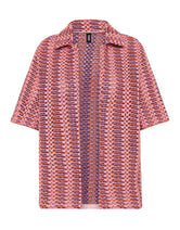 LINI - BLOSS Pink Crochet Shirt