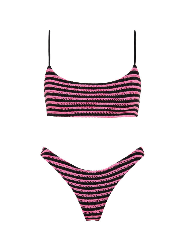 MICA - CARO Crochet Crop Bikini Set